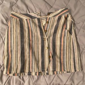 Striped Mini skirt multi-color